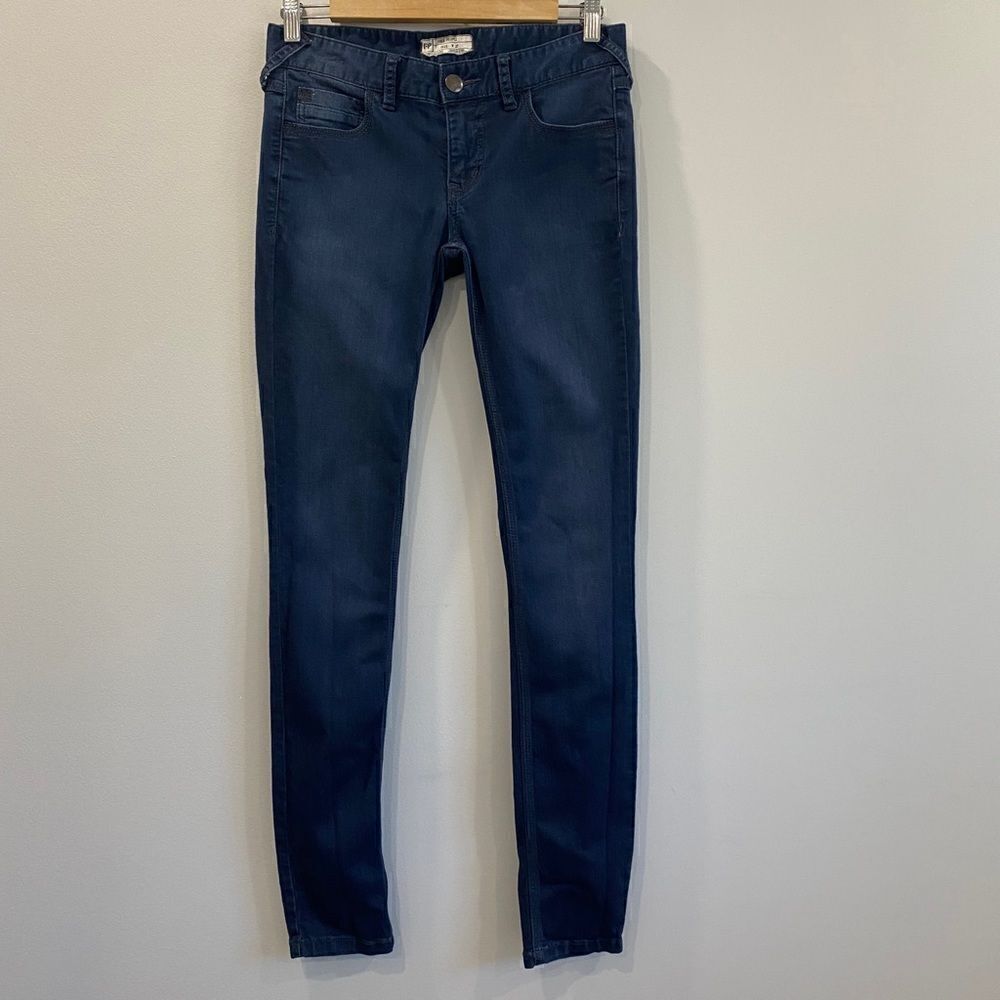 Free People Mid Rise Skinny Jeans